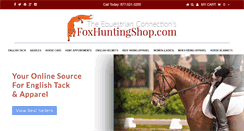 Desktop Screenshot of foxhuntingshop.com