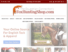 Tablet Screenshot of foxhuntingshop.com